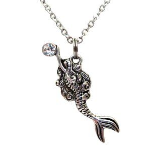 New Mermaid Pendant Necklace - Stainless Chain - Mermaidcore Jewelry - Gift Box